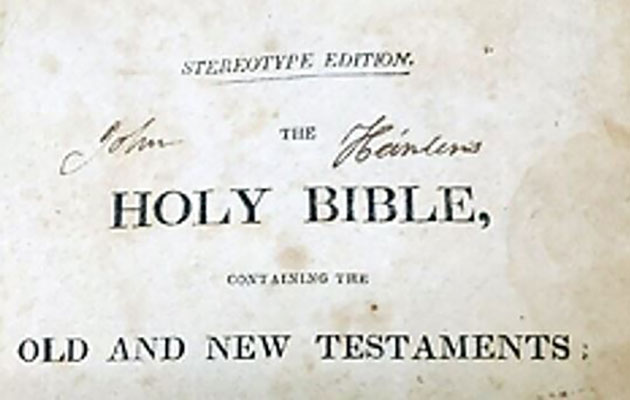 Bible-Belonging-to-Wagon-Master-John-Heinlen-2 Bible-Belonging-to-Wagon-Master-John-Heinlen-2